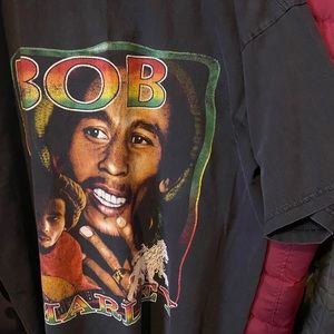 Vtg bob marley tee 90s 80s throwback flee